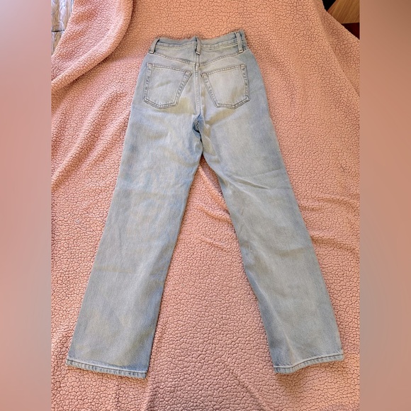 Topshop Petite Kourt Straight Leg Jean Light Blue Sz 25P - Picture 7 of 9